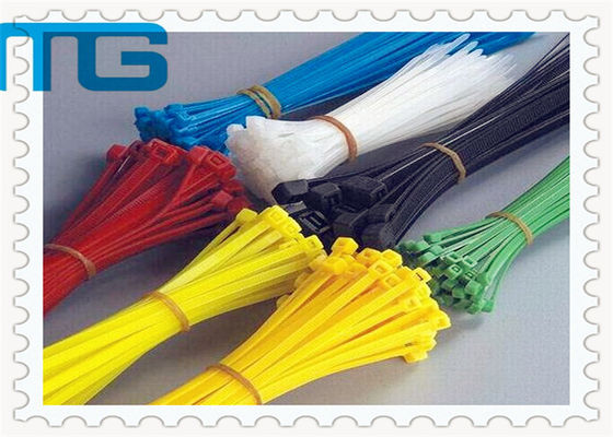 Chine Les serres-câble en nylon à verrouillage automatique de couleur rouge ferment la fermeture éclair des liens avec la longueur différente fournisseur