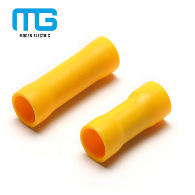Chine Yellow PVC Insulated Wire Butt Connectors / Electrical Crimp Terminal Connectors fournisseur