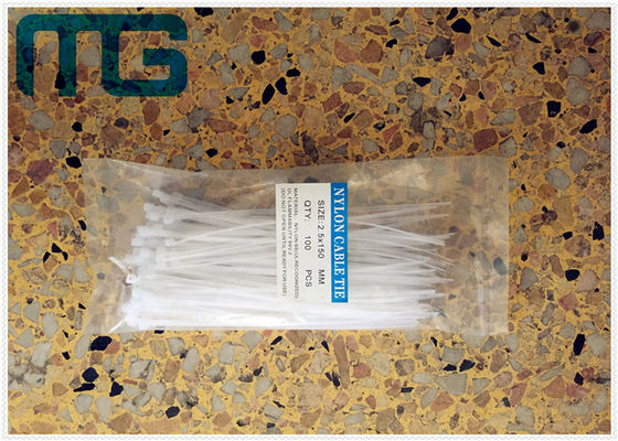 Chine Serres-câble blancs aperçu gratuit, individu fermant à clef les enveloppes en nylon de serres-câble avec la longueur adaptée aux besoins du client fournisseur