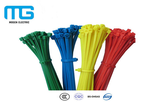 Chine Enveloppes réutilisables de lien de couleur faite sur commande, liens de plastique pour le CE de câbles approuvé fournisseur