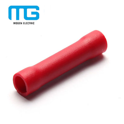 Chine Red PVC Insulated Wire Butt Connectors / Electrical Crimp Connectors fournisseur